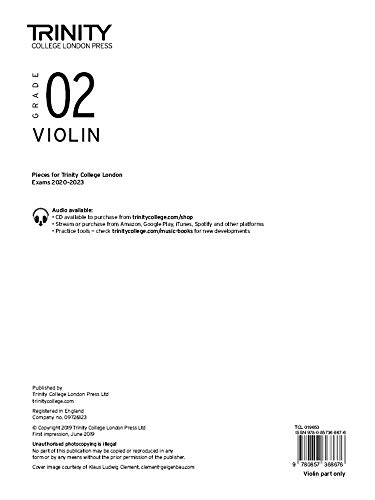 Trinity College London Violin Exam Pieces 2020-2023: Grade 2 (part only) von Trinity College London