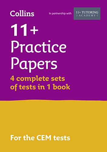 11+ Verbal Reasoning, Non-Verbal Reasoning & Maths Practice Papers (Bumper Book with 4 sets of tests): For the 2025 CEM Tests (Collins 11+ Practice) von Collins
