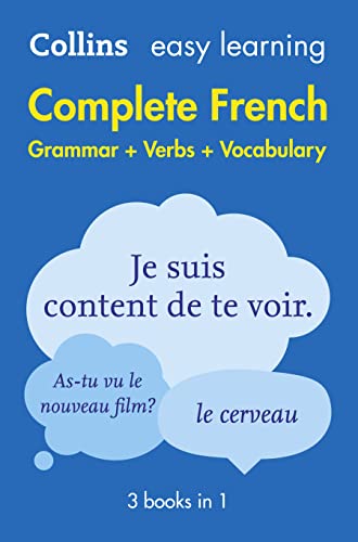 Easy Learning French Complete Grammar, Verbs and Vocabulary (3 books in 1): Trusted support for learning (Collins Easy Learning)