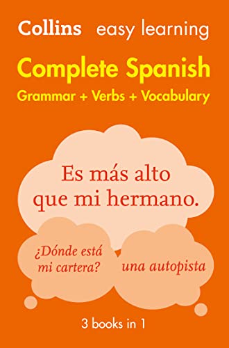 Easy Learning Spanish Complete Grammar, Verbs and Vocabulary (3 books in 1): Trusted support for learning (Collins Easy Learning) von Collins