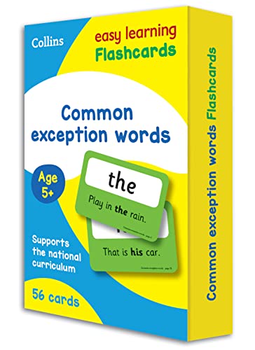 Common Exception Words Flashcards: Ideal for home learning (Collins Easy Learning KS1)