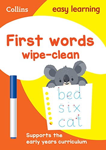 First Words Age 3-5 Wipe Clean Activity Book: Ideal for home learning (Collins Easy Learning Preschool)