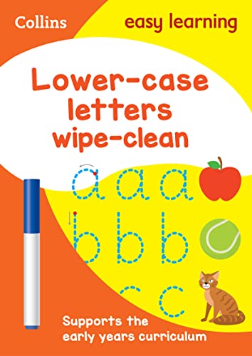 Lower Case Letters Age 3-5 Wipe Clean Activity Book: Ideal for home learning (Collins Easy Learning Preschool)