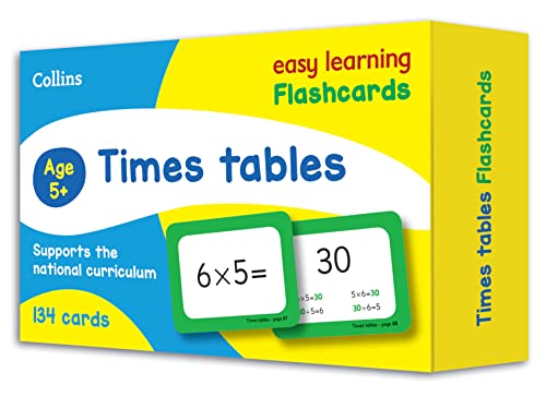 Times Tables Flashcards: Ideal for home learning (Collins Easy Learning KS2) von Collins