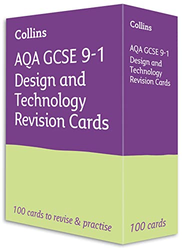 AQA GCSE 9-1 Design & Technology Revision Cards: Ideal for the 2024 and 2025 exams (Collins GCSE Grade 9-1 Revision) von Collins