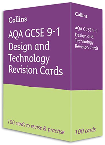 AQA GCSE 9-1 Design & Technology Revision Cards: Ideal for the 2025 and 2026 exams (Collins GCSE Grade 9-1 Revision)