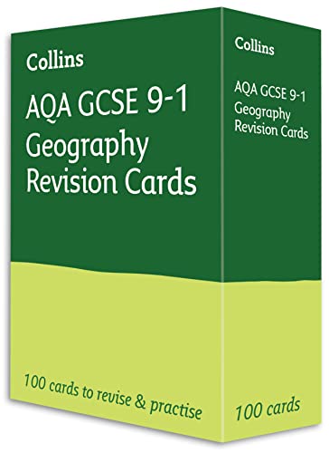 AQA GCSE 9-1 Geography Revision Cards: Ideal for the 2024 and 2025 exams (Collins GCSE Grade 9-1 Revision)