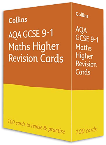 AQA GCSE 9-1 Maths Higher Revision Cards: Ideal for the 2024 and 2025 exams (Collins GCSE Grade 9-1 Revision)
