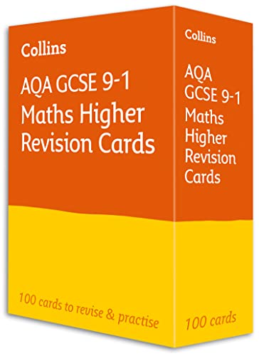 AQA GCSE 9-1 Maths Higher Revision Cards: Ideal for the 2025 and 2026 exams (Collins GCSE Grade 9-1 Revision)