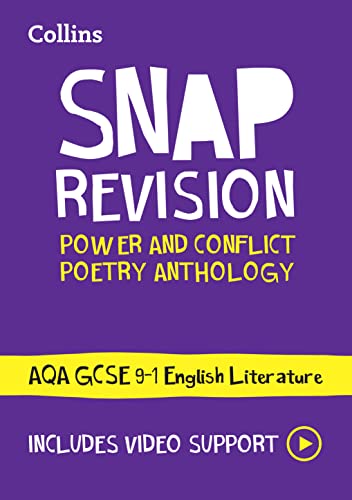 AQA Poetry Anthology Power and Conflict Revision Guide: Ideal for the 2024 and 2025 exams (Collins GCSE Grade 9-1 SNAP Revision)