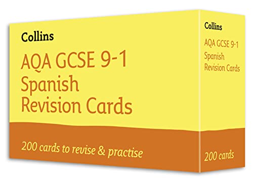 AQA GCSE 9-1 Spanish Vocabulary Revision Cards: Ideal for the 2025 and 2026 exams (Collins GCSE Grade 9-1 Revision)