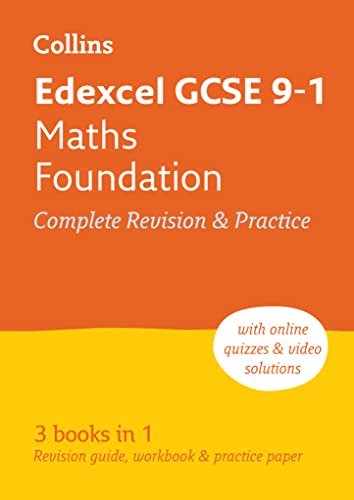 Edexcel GCSE 9-1 Maths Foundation All-in-One Complete Revision and Practice: Ideal for the 2025 and 2026 exams (Collins GCSE Grade 9-1 Revision)