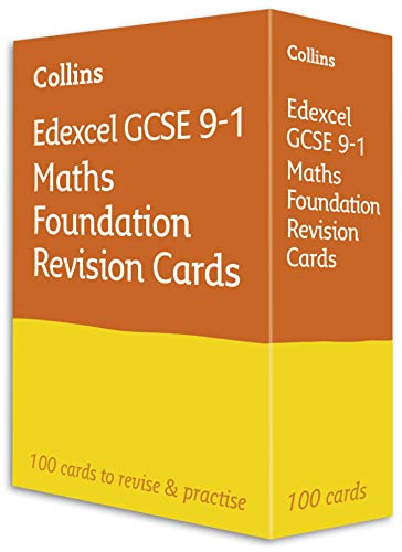 Edexcel GCSE 9-1 Maths Foundation Revision Cards: Ideal for the 2024 and 2025 exams (Collins GCSE Grade 9-1 Revision)
