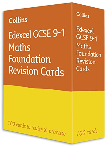 Edexcel GCSE 9-1 Maths Foundation Revision Cards: Ideal for the 2025 and 2026 exams (Collins GCSE Grade 9-1 Revision)