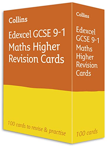 Edexcel GCSE 9-1 Maths Higher Revision Cards: Ideal for the 2024 and 2025 exams (Collins GCSE Grade 9-1 Revision)