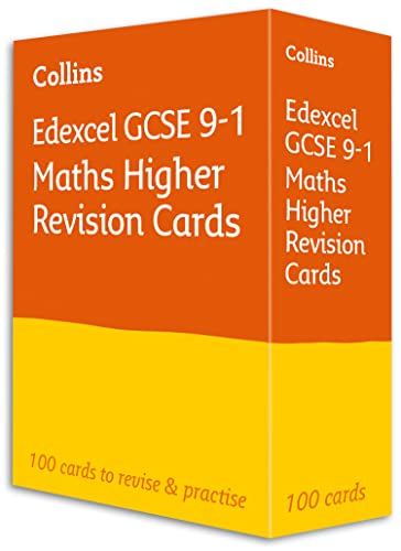 Edexcel GCSE 9-1 Maths Higher Revision Cards: Ideal for the 2024 and 2025 exams (Collins GCSE Grade 9-1 Revision) von Collins