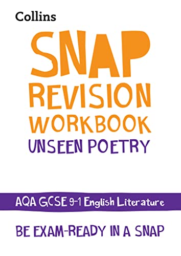 AQA Unseen Poetry Anthology Workbook: Ideal for the 2024 and 2025 exams (Collins GCSE Grade 9-1 SNAP Revision)