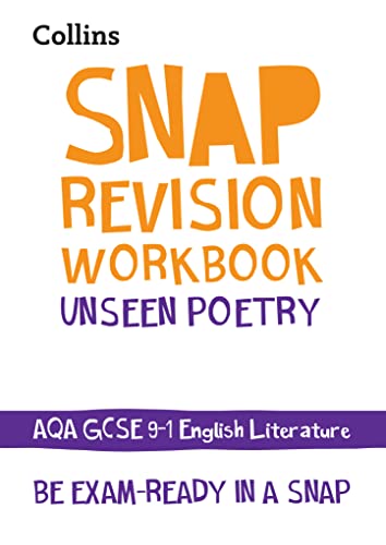 AQA Unseen Poetry Anthology Workbook: Ideal for the 2025 and 2026 exams (Collins GCSE Grade 9-1 SNAP Revision)