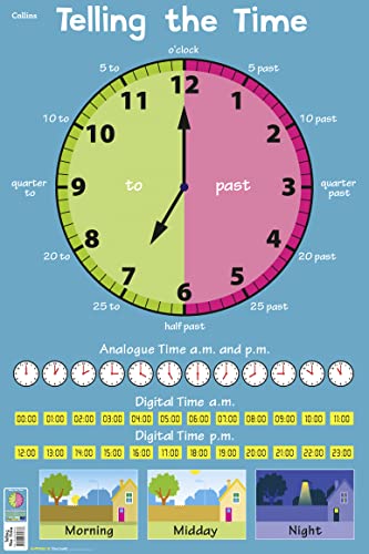 Telling the Time (Collins Children’s Poster)