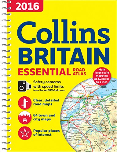 2016 Collins Essential Road Atlas Britain