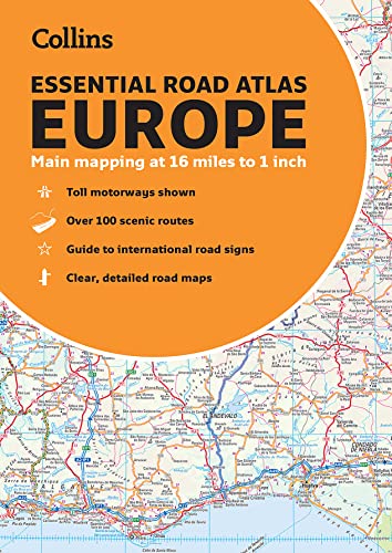 Collins Essential Road Atlas Europe: A4 Paperback