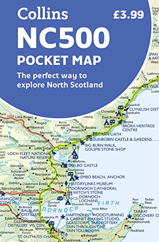 NC500 Pocket Map: The perfect way to explore North Scotland von Collins