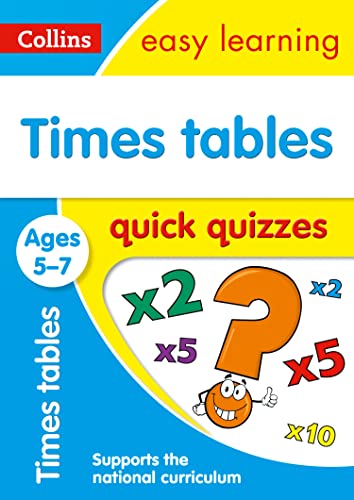 Times Tables Quick Quizzes Ages 5-7: Ideal for home learning (Collins Easy Learning KS1) von Collins