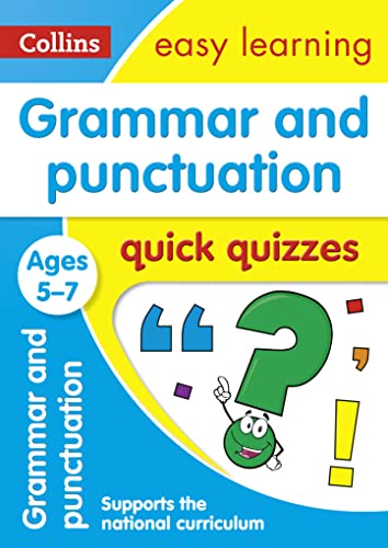 Grammar & Punctuation Quick Quizzes Ages 5-7: Ideal for home learning (Collins Easy Learning KS1) von Collins