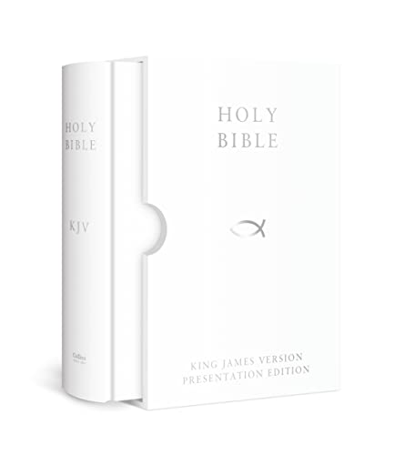 HOLY BIBLE: King James Version (KJV) White Presentation Edition