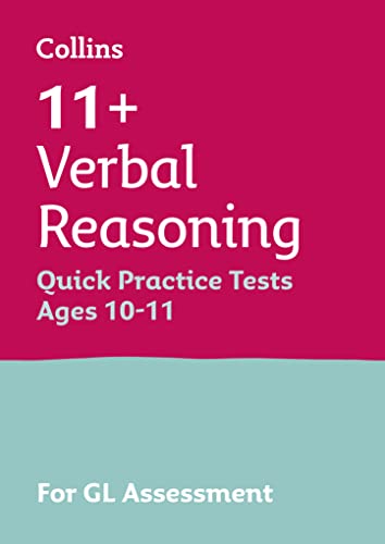 11+ Verbal Reasoning Quick Practice Tests Age 10-11 (Year 6) Book 1: For the 2024 GL Assessment Tests (Collins 11+ Practice)