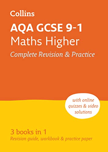 AQA GCSE 9-1 Maths Higher All-in-One Complete Revision and Practice: Ideal for the 2024 and 2025 exams (Collins GCSE Grade 9-1 Revision)