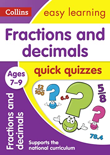 Fractions & Decimals Quick Quizzes Ages 7-9: Ideal for home learning (Collins Easy Learning KS2) von Collins
