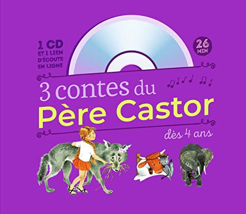 3 contes du Père Castor dès 4 ans: Marlaguette - La Vache orange - Une histoire de singe (+ CD)