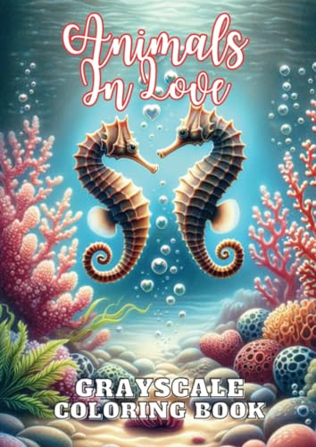 Animals In Love: Grayscale Coloring Book von Brave New Books
