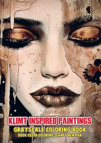 Klimt Inspired Paintings: Grayscale Coloring Book