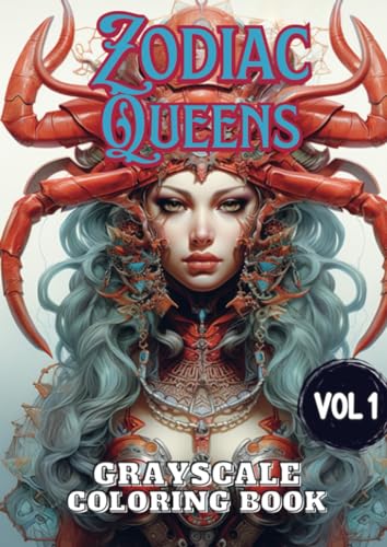 Zodiac Queens Vol 1: Grayscale Coloring Book von Brave New Books
