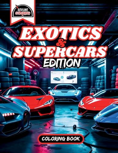 Revline Coloring Exotic/Supercars Cars Coloring Book von Success Publications Sar