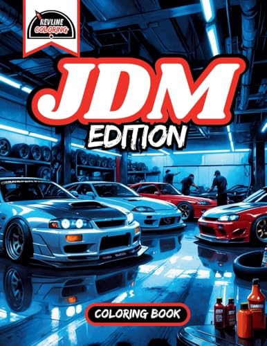 Revline Coloring JDM Edition Car Coloring Book von Success Publications Sar