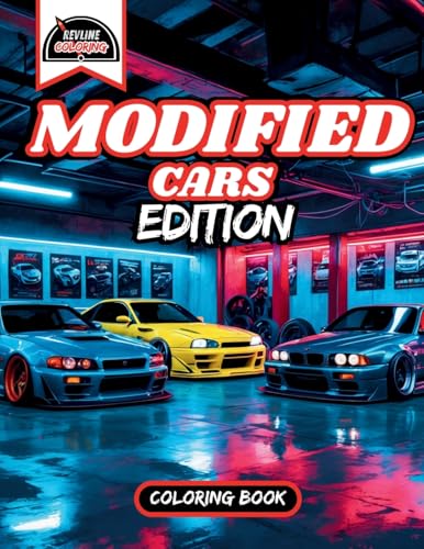 Revline Coloring Modified Cars Edition Car Coloring Book von Success Publications Sar