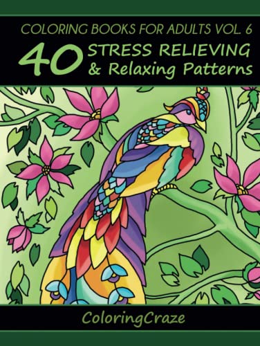 Coloring Books For Adults Volume 6: 40 Stress Relieving And Relaxing Patterns (Anti-Stress Art Therapy Series, Band 6) Coloring Books For Adults Volume 6: 40 Stress Relieving And Relaxing Patterns (Anti-Stress Art Therapy Series, Band 6)