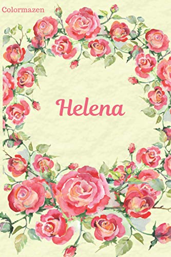 Helena: Red Rose Personalised Notebook (Small) von Independently published