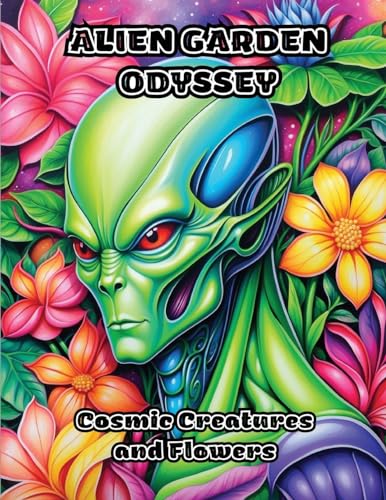 Alien Garden Odyssey: Cosmic Creatures and Flowers