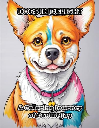 Dogs in Delight: A Coloring Journey of Canine Joy