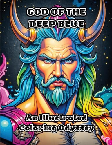God of the Deep Blue: An Illustrated Coloring Odyssey von ColorZen