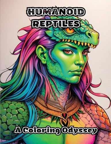 Humanoid Reptiles: A Coloring Odyssey von ColorZen