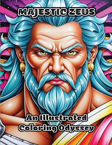 Majestic Zeus: An Illustrated Coloring Odyssey von ColorZen