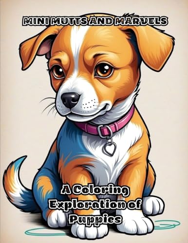 Mini Mutts and Marvels: A Coloring Exploration of Puppies von ColorZen