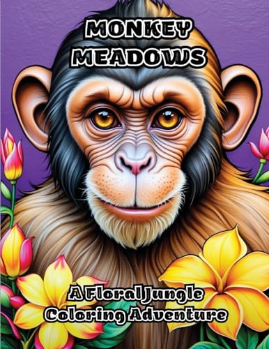 Monkey Meadows: A Floral Jungle Coloring Adventure von ColorZen