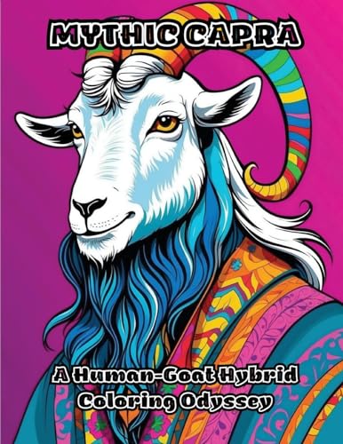 Mythic Capra: A Human-Goat Hybrid Coloring Odyssey von ColorZen
