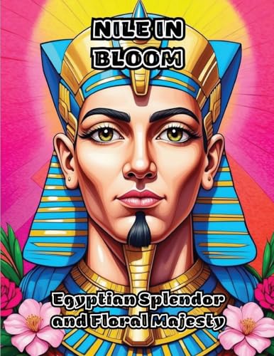 Nile in Bloom: Egyptian Splendor and Floral Majesty von ColorZen